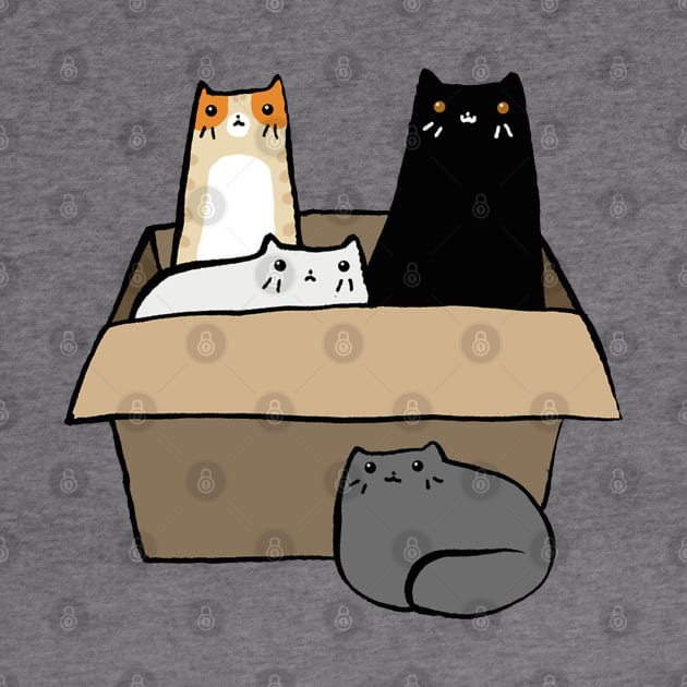 Cats in a Box by howardedna